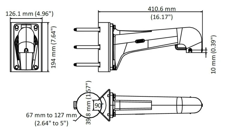 UCHWYT NA SŁUP DS-1603ZJ-POLE-P Hikvision-1682761