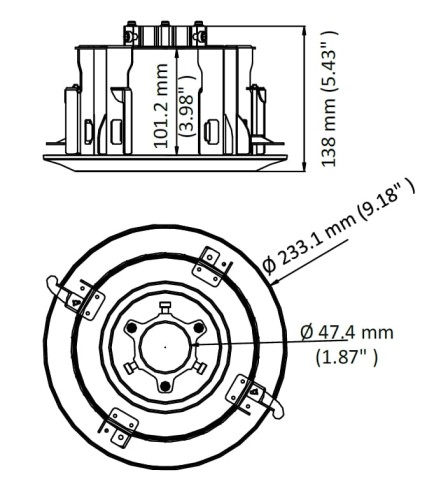 UCHWYT SUFITOWY KAMERY DS-1671ZJ-SDM9 Hikvision-1682747