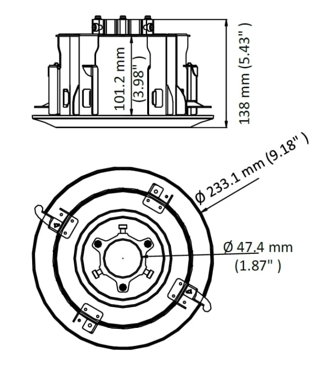 UCHWYT SUFITOWY KAMERY DS-1671ZJ-SDM9 Hikvision-1682747