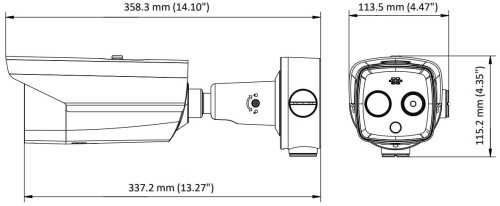HYBRYDOWA KAMERA TERMOWIZYJNA IP DS-2TD2628-10/QA 9.7mm - 720p, 8mm - 4Mpx Hikvision-1672840