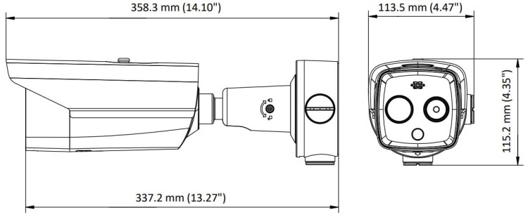 HYBRYDOWA KAMERA TERMOWIZYJNA IP DS-2TD2628-10/QA 9.7mm - 720p, 8mm - 4Mpx Hikvision-1672840