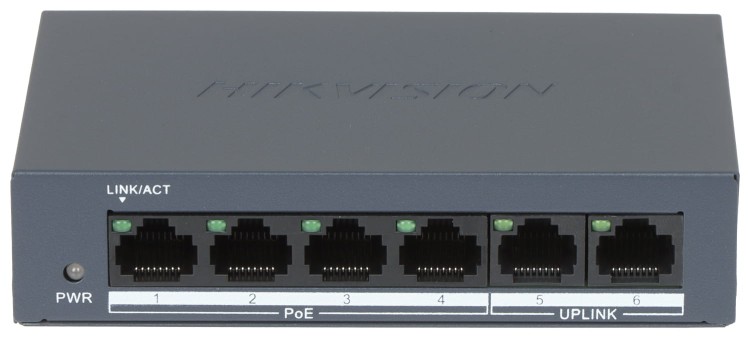 SWITCH POE DS-XS0106-P 4-PORTOWY Hikvision-1677578