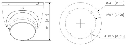KAMERA AHD, HD-CVI, HD-TVI, PAL HAC-HDW1200TLM-IL-A-0280B-S6-BLACK - 1080p 2.8mm DAHUA-1663689