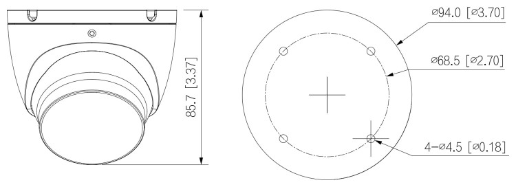 KAMERA AHD, HD-CVI, HD-TVI, PAL HAC-HDW1200TLM-IL-A-0280B-S6-BLACK - 1080p 2.8mm DAHUA-1663689