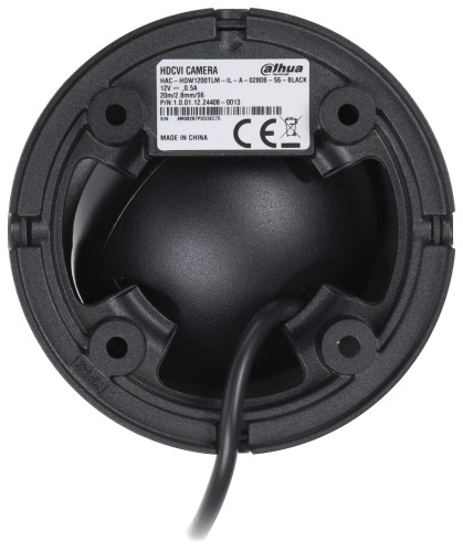 KAMERA AHD, HD-CVI, HD-TVI, PAL HAC-HDW1200TLM-IL-A-0280B-S6-BLACK - 1080p 2.8mm DAHUA-1663688
