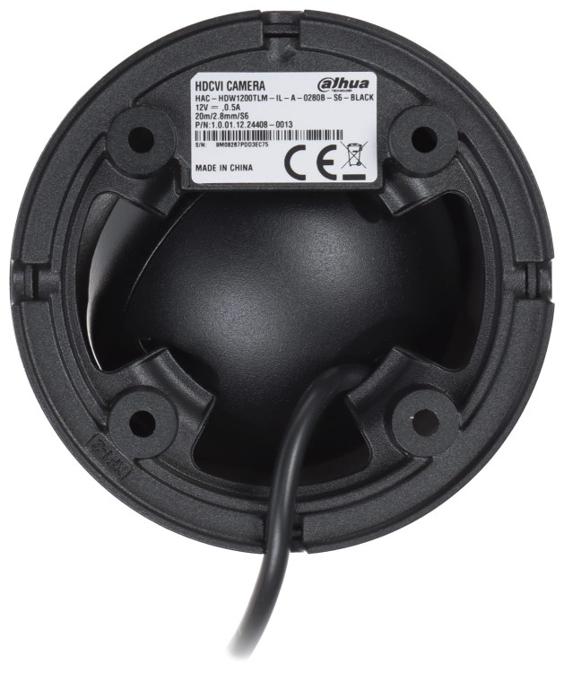KAMERA AHD, HD-CVI, HD-TVI, PAL HAC-HDW1200TLM-IL-A-0280B-S6-BLACK - 1080p 2.8mm DAHUA-1663688