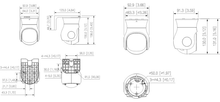 KAMERA AHD, HD-CVI, HD-TVI, PAL OBROTOWA WEWNĘTRZNA HAC-PT1200A-IL-A-0280B-S6 Smart Dual Light - 1080p 2.8mm DAHUA-1677571