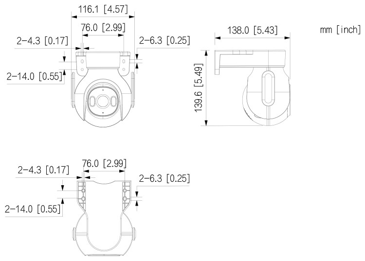 KAMERA IP OBROTOWA ZEWNĘTRZNA P3B-PV Picoo B Wi-Fi - 3Mpx 3.6mm DAHUA-1683373