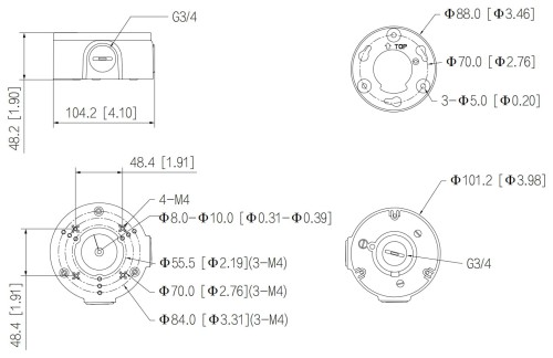 UCHWYT KAMERY PFA3300R DAHUA-1664375