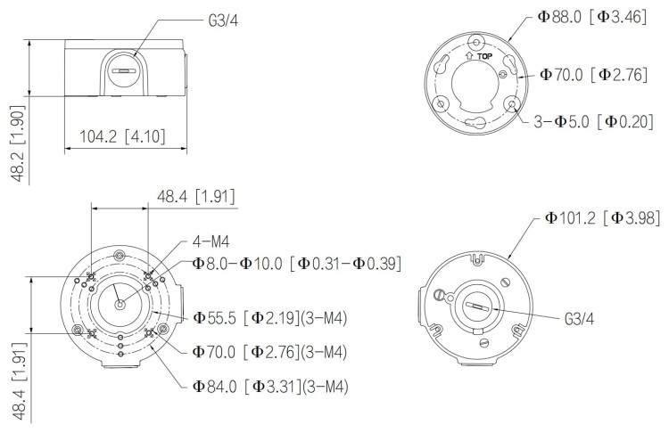 UCHWYT KAMERY PFA3300R DAHUA-1664375