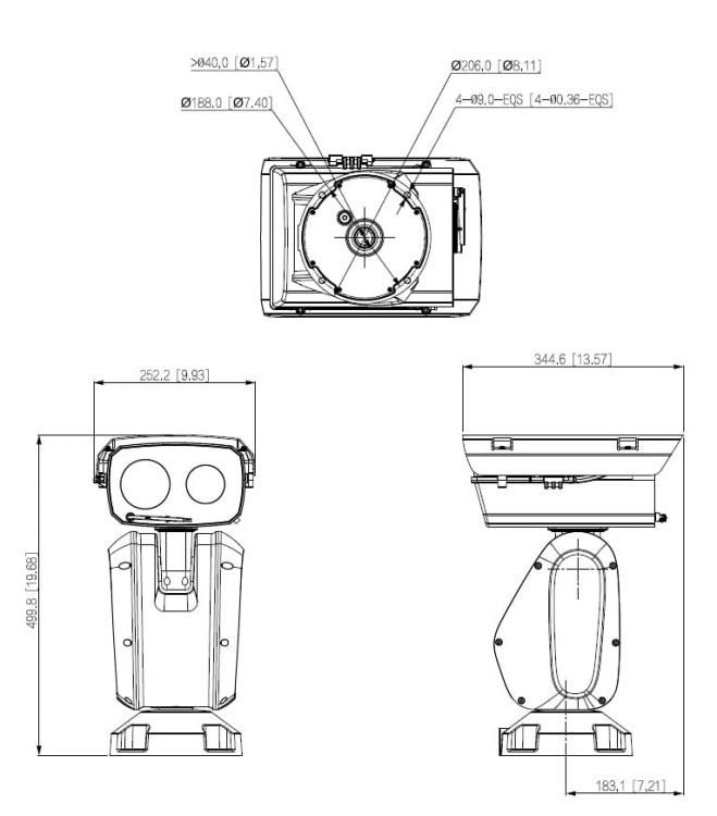 KAMERA IP SZYBKOOBROTOWA ZEWNĘTRZNA PTZ85260-HNF-PA-FL WizMind - 1080p, 5.6... 336mm DAHUA-1669944