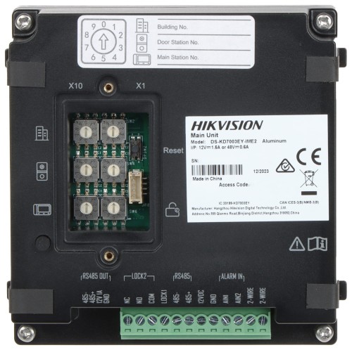 WIDEODOMOFON DS-KD7003EY-IME2/ALUMINUM Hikvision-1696697