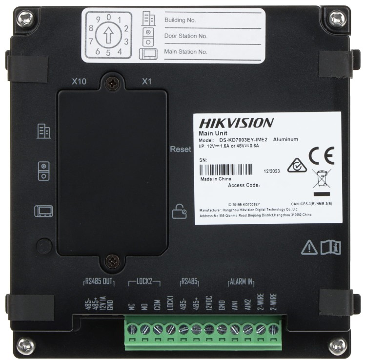 WIDEODOMOFON DS-KD7003EY-IME2/ALUMINUM Hikvision-1696696