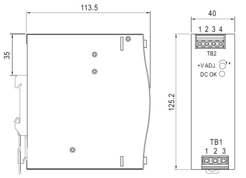 ZASILACZ IMPULSOWY NDR-120-12 MEAN WELL-1663352