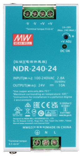ZASILACZ IMPULSOWY NDR-240-24 MEAN WELL-1663332
