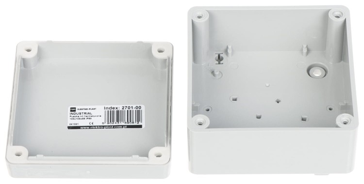 OBUDOWA HERMETYCZNA INDUSTRIAL/105X105X66/EPN IP65 Elektro-Plast-1682928