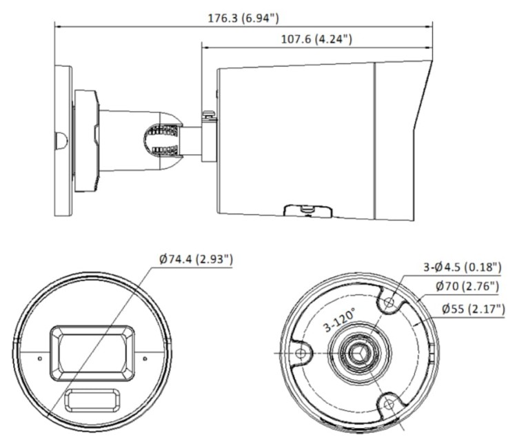 KAMERA IP DS-2CD2043G2-LI(4MM) AcuSense Smart Hybrid Light - 4Mpx Hikvision-1703864