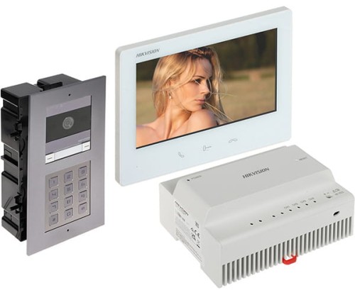 ZESTAW WIDEODOMOFONOWY DS-KIS704EY-ACF2/ALUMINUM Hikvision-1703892