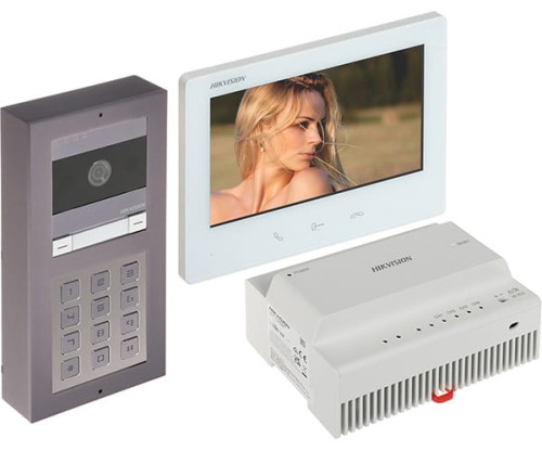 ZESTAW WIDEODOMOFONOWY DS-KIS704EY-ACW2/ALUMINUM Hikvision-1703876