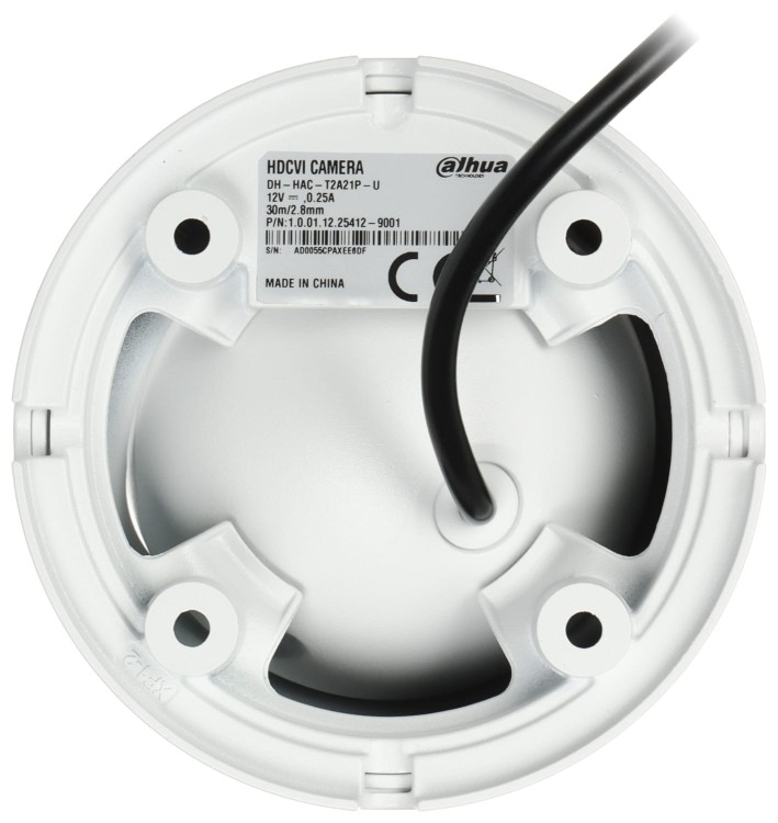 KAMERA AHD, HD-CVI, HD-TVI, PAL HAC-T2A21-U-0280B - 1080p 2.8mm DAHUA-1705205