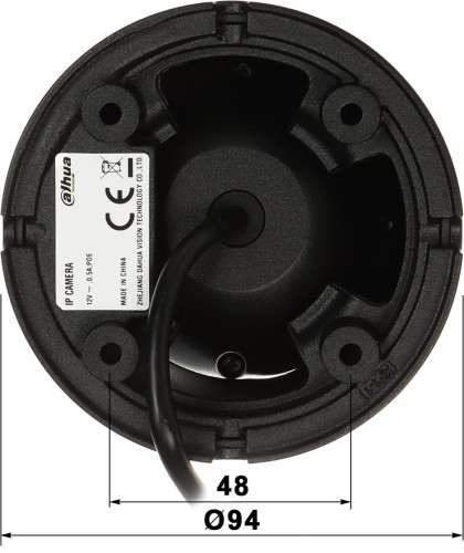 KAMERA IP IPC-HDW1839T-A-IL-0280B-S6-BLACK Smart Dual Light 8.3Mpx 4K UHD 2.8mm DAHUA-1704874