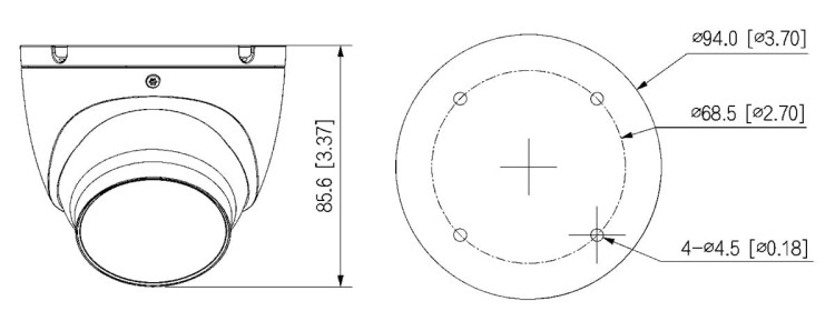 KAMERA IP IPC-HDW1839T-A-IL-0280B-S6-BLACK Smart Dual Light 8.3Mpx 4K UHD 2.8mm DAHUA-1704875