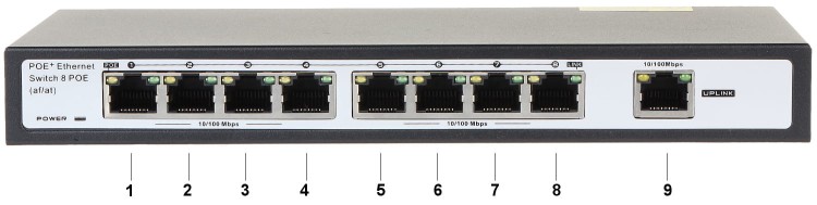 SWITCH POE GTS-A1-10-81 8-PORTOWY-1342673