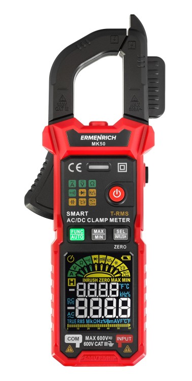 Cyfrowy miernik cęgowy Ermenrich Ping MK50-1698503