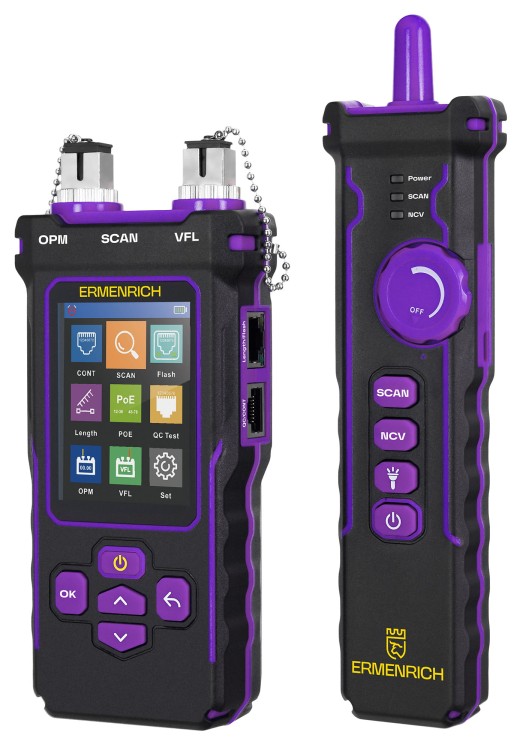 Wykrywacz przewodów optycznych Ermenrich NetGeeks NP60-1707198