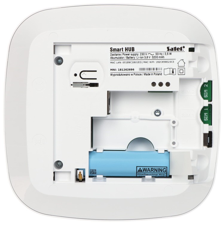 KONTROLER SYSTEMU BEZPRZEWODOWEGO SMART-HUB-PLUS BE WAVE SATEL-1696581