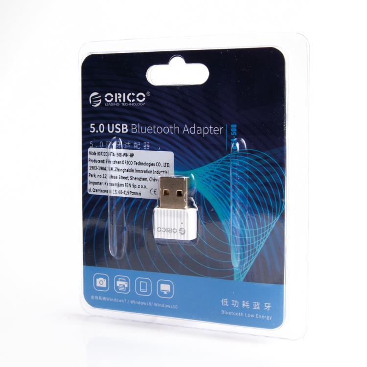 Orico Adapter Bluetooth 5.0 USB-A biały-1634449