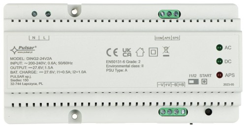ZASILACZ BUFOROWY IMPULSOWY DING2-24V2A PULSAR-1706755