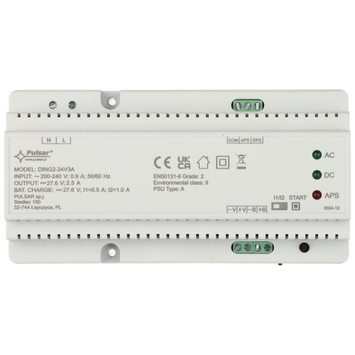 ZASILACZ BUFOROWY IMPULSOWY DING2-24V3A PULSAR-1764734