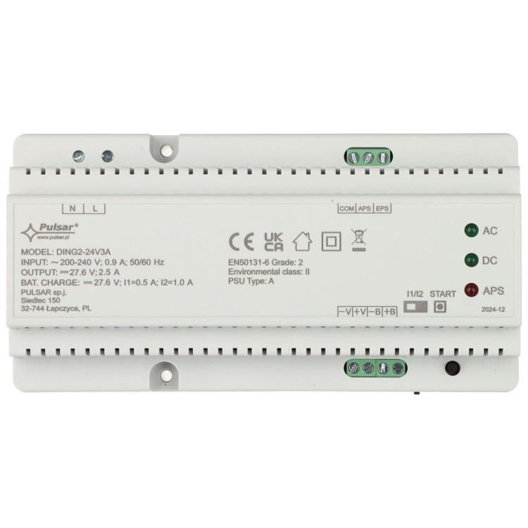 ZASILACZ BUFOROWY IMPULSOWY DING2-24V3A PULSAR-1764734