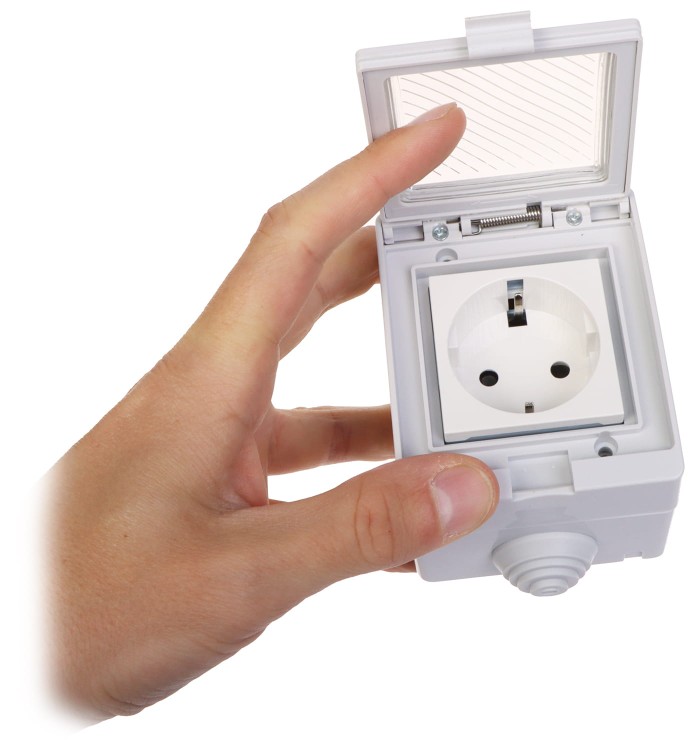 GNIAZDO NATYNKOWE POJEDYNCZE ATLO-S1IP5 IP55-1648575