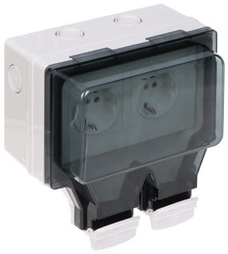 GNIAZDO NATYNKOWE PODWÓJNE ATLO-S2IP6 IP66-1648586