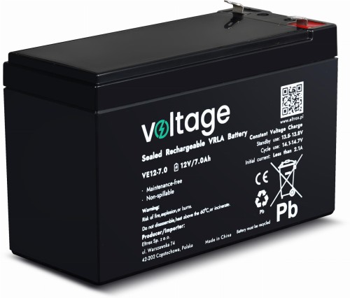 Akumulator AGM Voltage 12V 7Ah VE12-7.0 (Żywotność 6-9 lat)-1761923