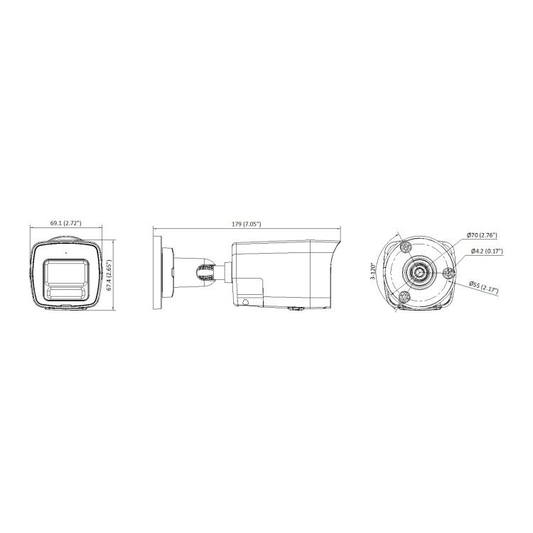 KAMERA IP DS-2CD1043G2-LIUF/SL(2.8MM)PL Smart Hybrid Light - 4Mpx Hikvision-1708704