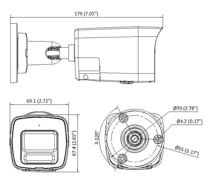 KAMERA IP DS-2CD1063G2-LIUF/SL(2.8MM)PL Smart Hybrid Light 6Mpx Hikvision-1768975