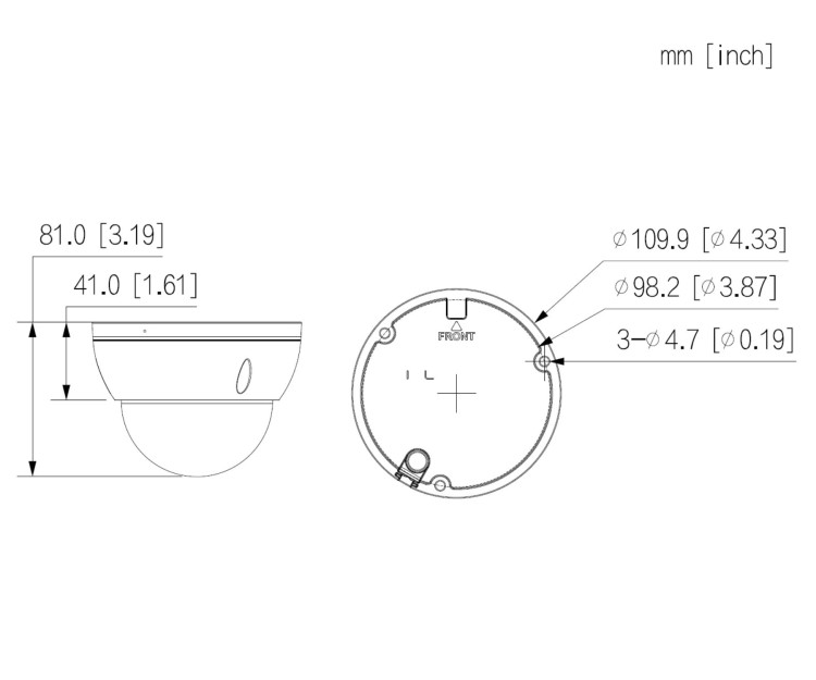 KAMERA WANDALOODPORNA IP IPC-HDBW2449E-S-IL-0360B WizSense Smart Dual Light - 4Mpx 3.6mm DAHUA-1768627