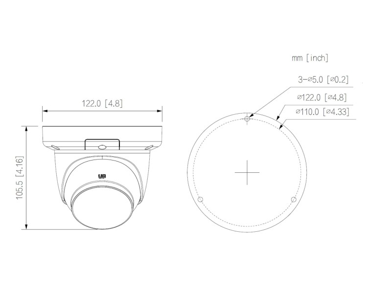KAMERA IP IPC-HDW3649QM-S-IL-0280B WizSense Smart Dual Light - 6Mpx 2.8mm DAHUA-1764309