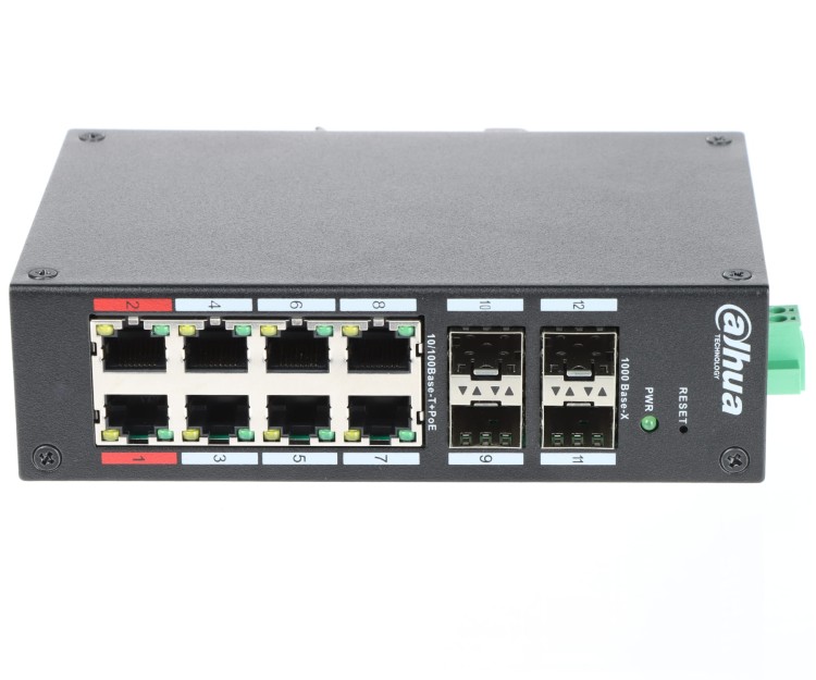SWITCH POE HS4412-8ET-120 8-PORTOWY + 4 x SFP DAHUA-1773262