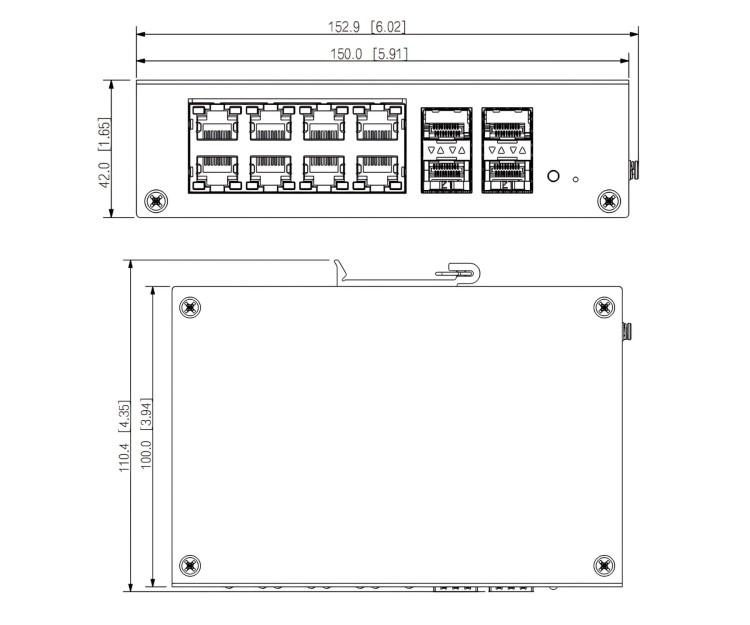 SWITCH POE HS4412-8ET-120 8-PORTOWY + 4 x SFP DAHUA-1773261