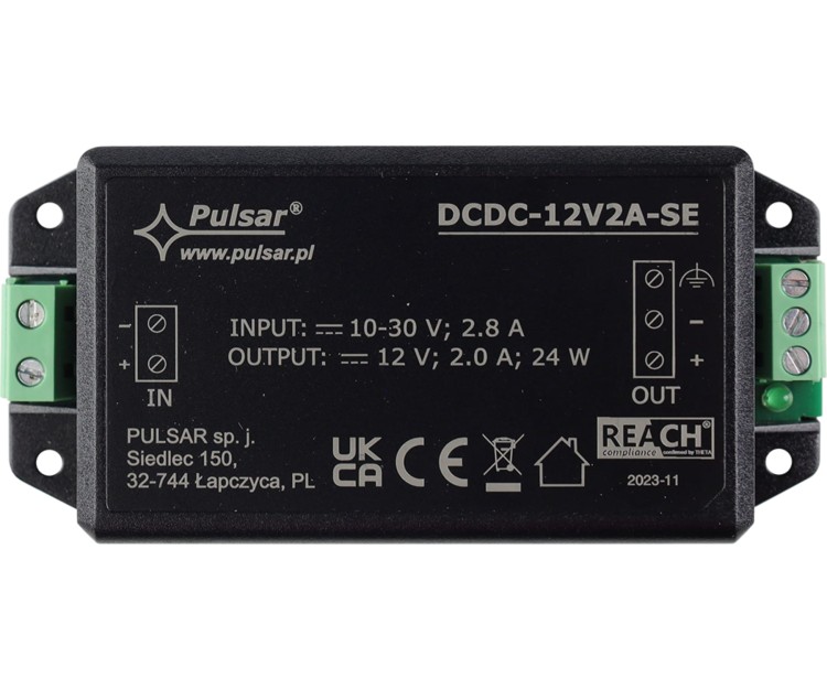 PRZETWORNICA ZASILANIA DCDC-12V2A-SE PULSAR-1770764