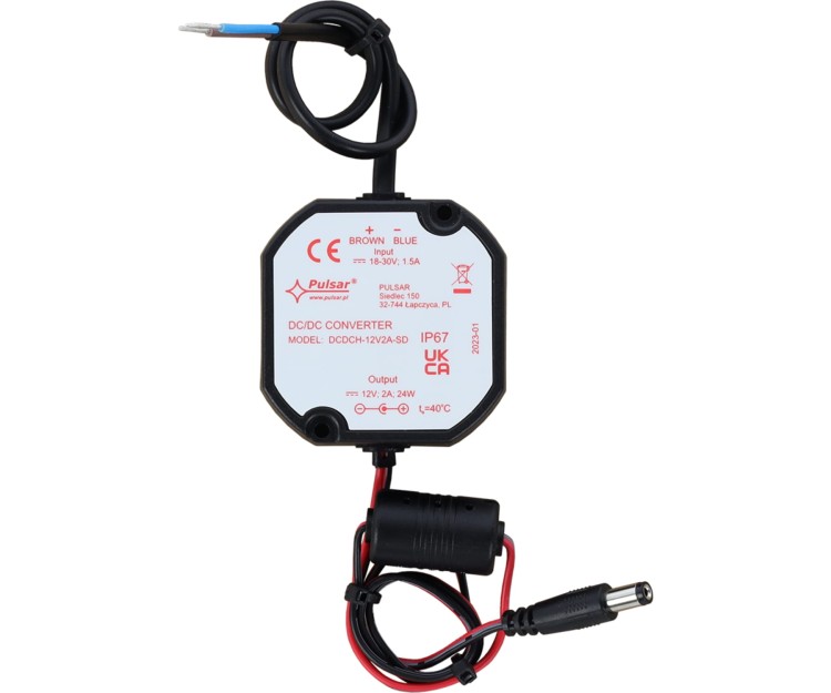 PRZETWORNICA ZASILANIA DCDCH-12V2A-SD PULSAR-1773425