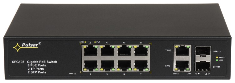 SWITCH POE SFG-108 8-PORTOWY SFP PULSAR-1688458