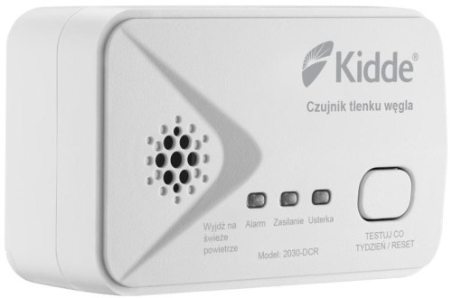 Kidde 2030-DCR – bateryjny czujnik tlenku węgla, widok pod skosem