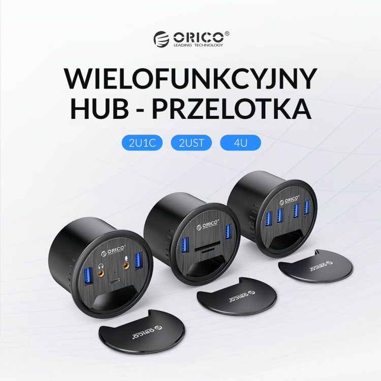 Orico Hub USB 3.1 biurkowy 4 porty USB-A 5Gbps-1634443