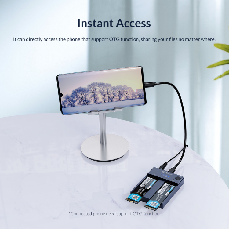 Orico Stacja klonująca dyski M.2 USB-C 10Gbps-1277614