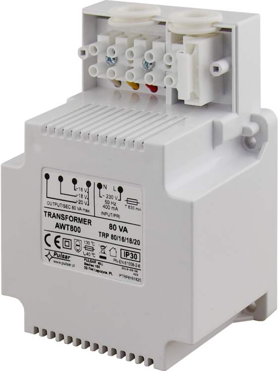 AWT800 Transformator 80VA z zaciskami firmy PULSAR.png